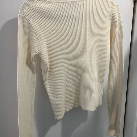 Ralph Lauren Designer pullover ribbed scoop neck embroidered sweater size medium - Picture 8 of 11